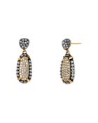 Nadri Como Pave Drop Earrings In 18k Gold-plated Sterling Silver