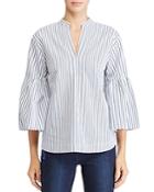 Lauren Ralph Lauren Bell Sleeve Stripe Shirt