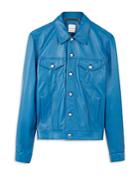 Paul Smith Gents Leather Denim-style Jacket
