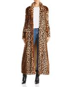 Rebecca Minkoff Turner Leopard-print Faux-fur Duster Coat