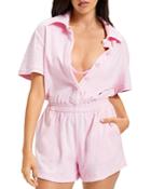 Good American Terry Swim Cover Up Romper