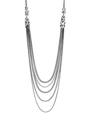 John Hardy Sterling Silver Classic Chain Link Bib Necklace, 16