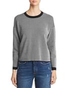 Eileen Fisher Ribbed Striped Crewneck Sweater