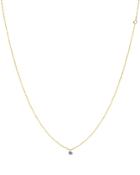 La Brune Et La Blonde 18k Yellow Gold 360 Heart Diamond Necklace, 14.75