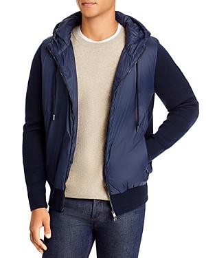 Boss Nativo Mixed Media Hooded Sweater