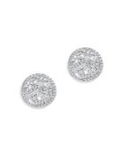 Bloomingdale's Diamond Baguette & Round Cut Scattered Stud Earrings In 14k White Gold, 0.75 Ct. T.w. - 100% Exclusive
