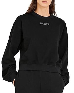 Herve By Herve Leger Logo Sweatshirt