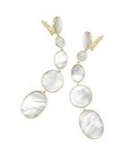 Ippolita 18k Yellow Gold Polished Rock Candy Mother-of-pearl Clip-on Graduated Drop Earrings