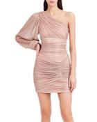 Bcbgmaxazria One Sleeve Ruched Dress