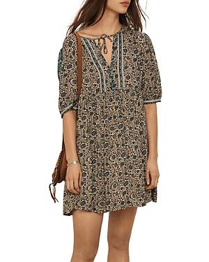 Ba & Sh Travis Printed Babydoll Dress