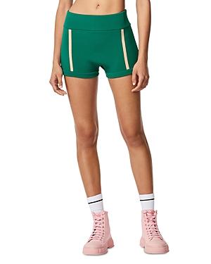 Herve By Herve Leger Stripe Hot-pant Shorts