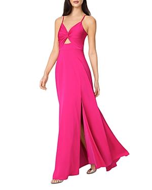 Aidan By Aidan Mattox Twist Front Mermaid Gown