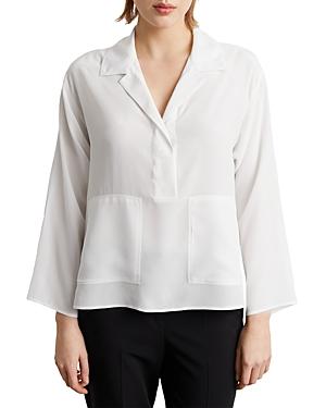 Gerard Darel Cynthia Silk Wide Sleeve Top