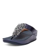 Fitflop Women's Rumba Beaded Thong Wedge Sandals