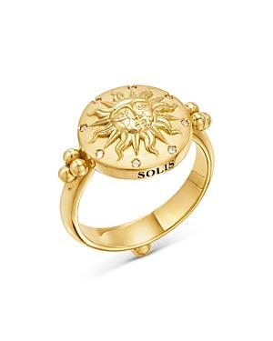 Temple St. Clair 18k Yellow Gold Celestial Diamond Sole Ring