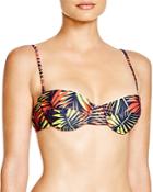 Milly Palm Print Underwire Bikini Top