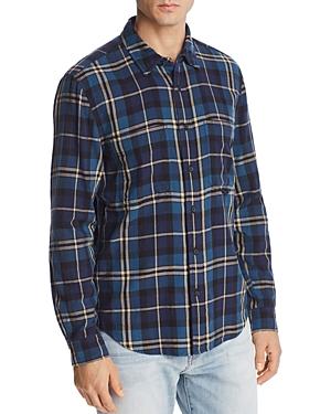 7 For All Mankind Triple Needle Worker Plaid Regular Fit Shirt