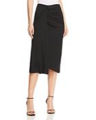 Kenneth Cole Twisted Faux-wrap Skirt