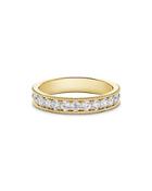 De Beers Forevermark 18k Yellow Gold Engagement And Commitment Diamond Beaded Band