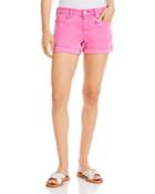 Blanknyc Garment Dyed Cuffed Shorts In Bend And Snap