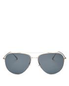 Oliver Peoples Men's Cleamons Polarized Brow Bar Aviator Sunglasses, 60mm