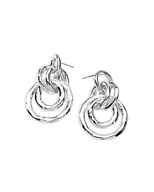 Ippolita Sterling Silver Classico Hammered Jet Set Drop Earrings