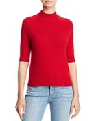 Aqua Mock-neck Cashmere Sweater - 100% Exclusive