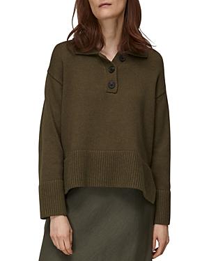 Whistles Oversized Polo Sweater