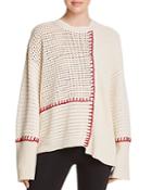 Elizabeth And James Lois Mixed-stitch Sweater