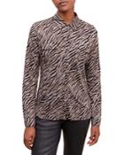 Gerard Darel Adele Zebra Print Shirt