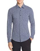 Boss Hugo Boss Ronni Floral-print Jersey Slim Fit Shirt