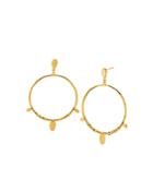 Gorjana Leucadia Beaded Drop Hoop Earrings