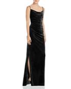 Laundry By Shelli Segal Ruched Velvet Gown - 100% Exclusive