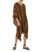 Michael Michael Kors Printed Draped Caftan
