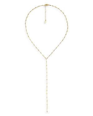 Maison Irem Textured Bead Lariat Necklace, 17