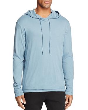 Vince Double Layer Long Sleeve Hooded Pullover