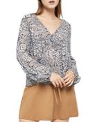 Bcbgeneration Paisley Print Ruffled Top