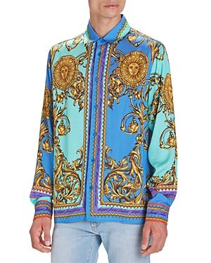 Versace Jeans Couture Garland Sun Baroque Paneled Print Shirt