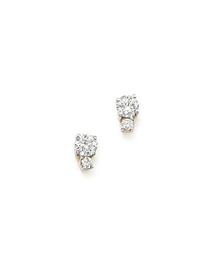 Adina Reyter 14k Yellow Gold Amigos Tiny Double Diamond Stud Earrings