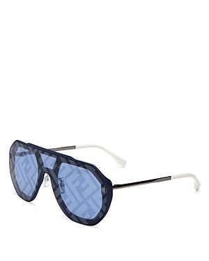 Fendi Women's Shield Aviator Sunglasses, 142mm
