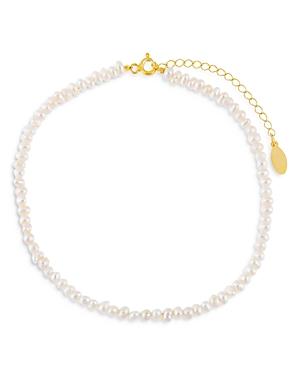 Adinas Jewels Freshwater Pearl Ankle Bracelet