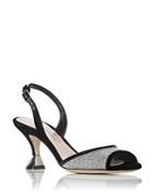 Giorgio Armani Women's Glitter Slingback High Heel Sandals