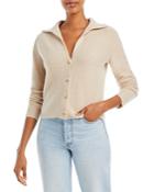 Vince Cropped Button Front Cashmere Cardigan