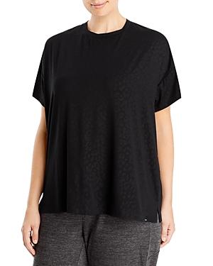 Marc New York Plus Boxy Crewneck Embossed Tee