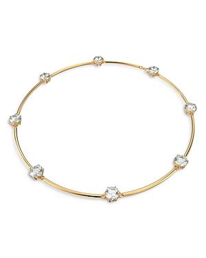 Swarovski Constella Crystal Choker Necklace In Gold Tone, 14.13-16.13