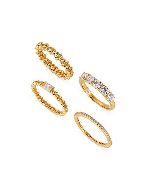 Nadri Zoe Cubic Zirconia Stack Rings, Set Of 4