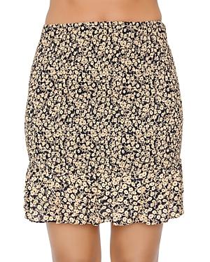 Lost And Wander Floral Smocked Mini Skirt