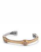 David Yurman Anvil Cuff Bracelet With Cognac Diamonds And Bronze
