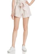 Rails Katy High-waist Striped Shorts