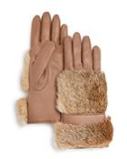 Bloomingdale's Rabbit Fur Gloves